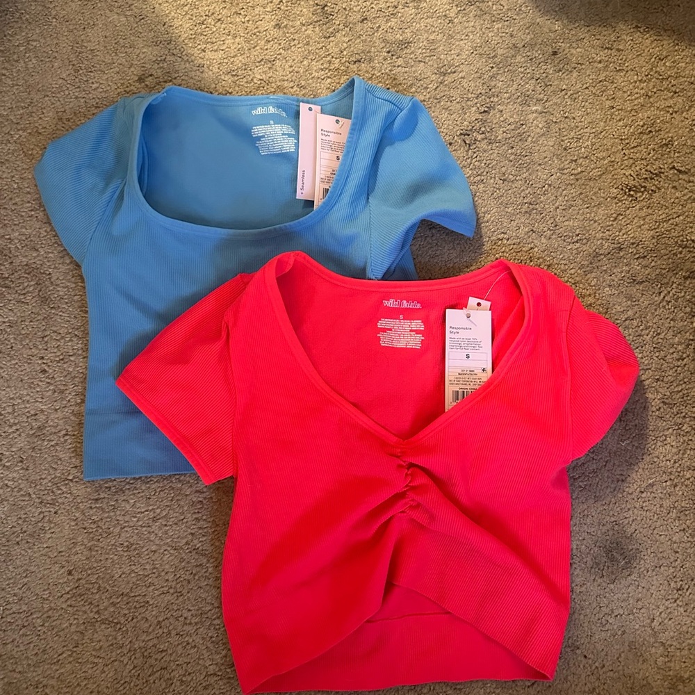 2 NWT Wild Fable Crop Tops